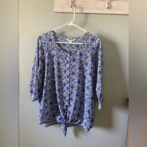Tantrums Women’s Blue Blouse Size Medium